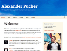 Tablet Screenshot of alexpucher.com